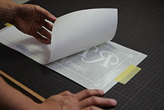 転写シートの剥がし方